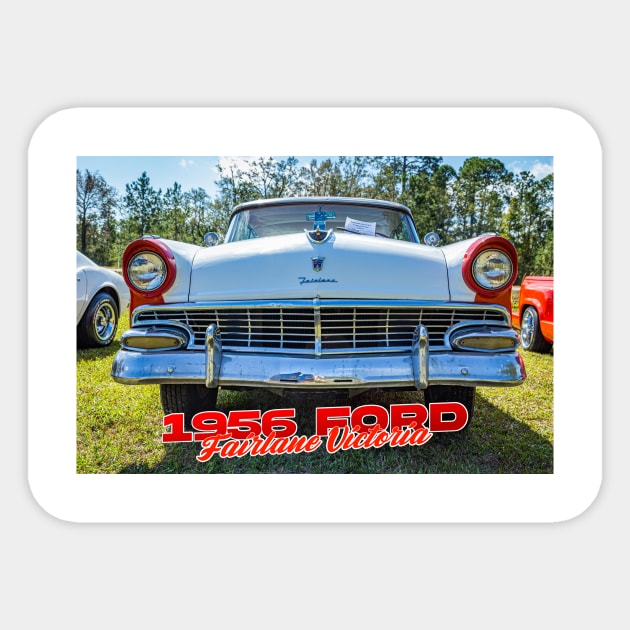 1956 Ford Fairlane Victoria Sticker by Gestalt Imagery